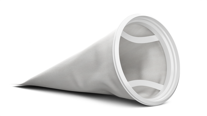 CB-PPF52HN-FB Filter Bag, Size 2 (7" x 32") Filter Bag, 5 micron, Polypropylene felt, Eaton Gaff H Type Collar  Filter Bag, individually wrapped, suitable for industrial and food use, strong welded seams