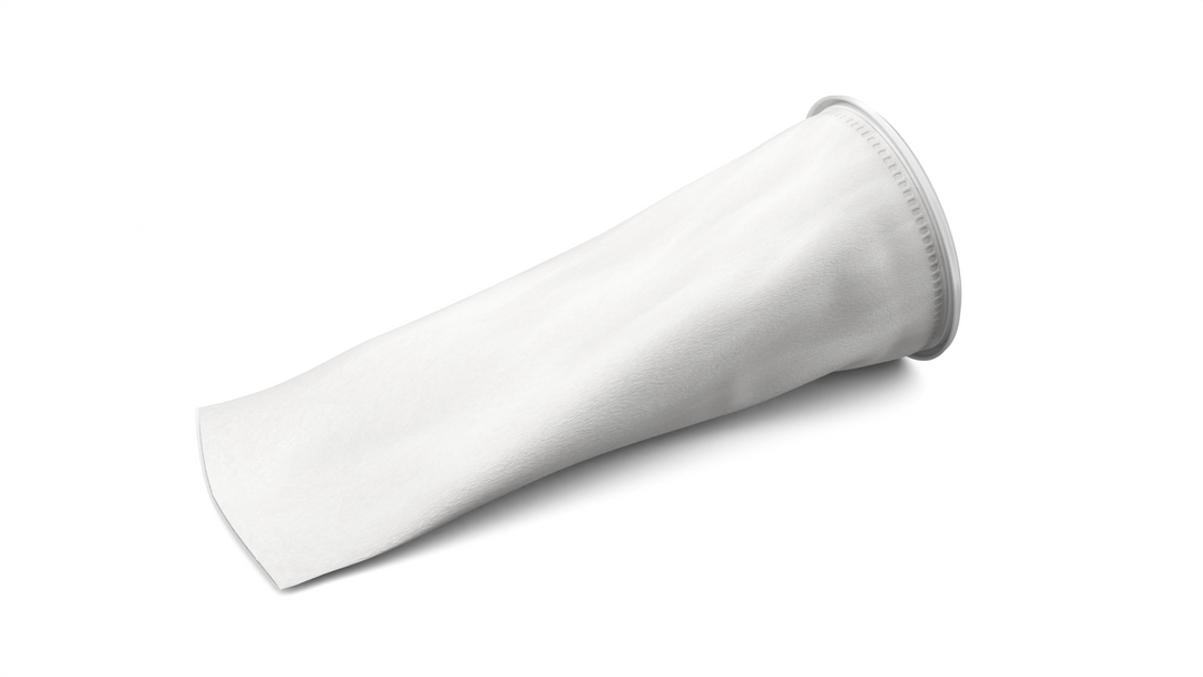 CB-PPF52HN-FB Filter Bag, Size 2 (7" x 32") Filter Bag, 5 micron, Polypropylene felt, Eaton Gaff H Type Collar  Filter Bag, individually wrapped, suitable for industrial and food use, strong welded seams