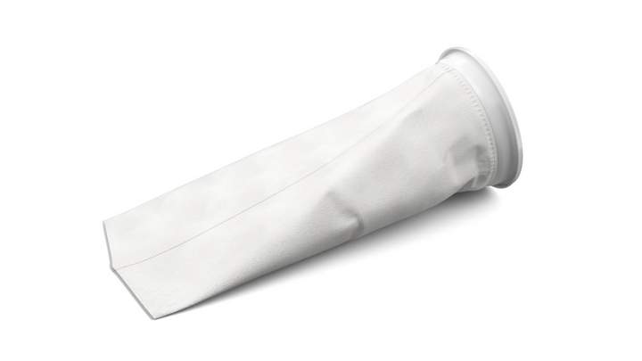 CB-PPF101WN-FB Filter Bag, Size 1 (7" x 16") Filter Bag, 10 micron, Polypropylene felt, Universal W Collar, individually wrapped, suitable for industrial and food use, strong welded seams